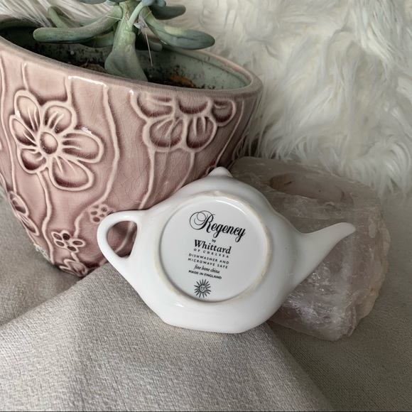 Regency Made in England Bone China Tea Bag Dish - Picture 2 of 6